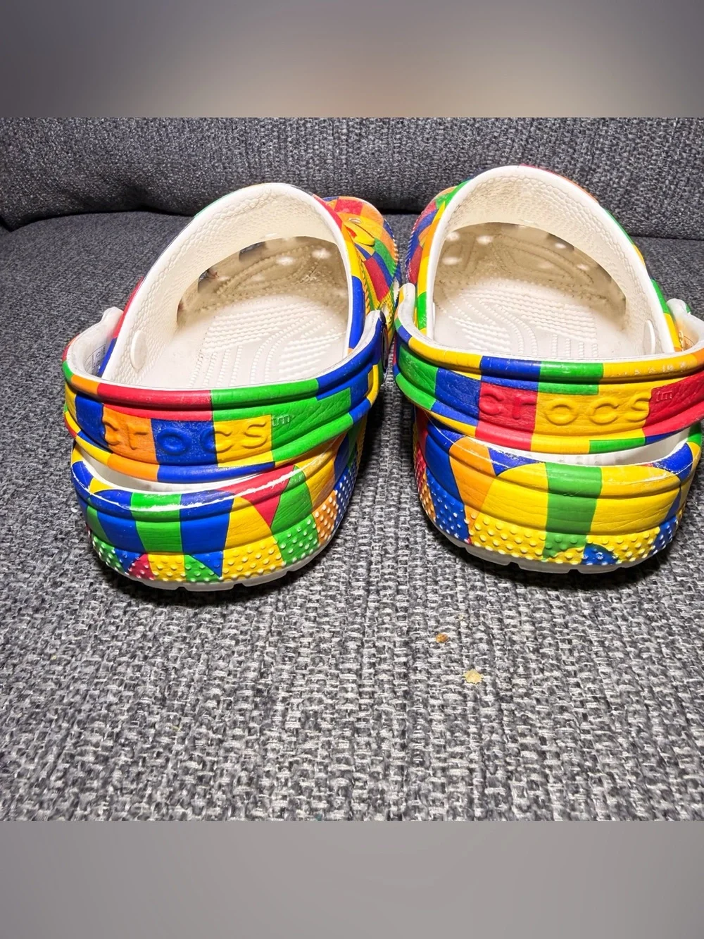 Crocs Digi Block/Multicolor clogs slip on shoes kids size J3